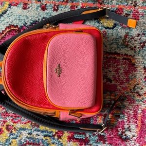 Coach - Color block mini backpack